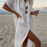 Jillian - Loose Shirt Maxi Dress
