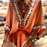 Miriam - Loose Beach Long Sleeve Romper