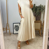 Amelia™ Rochie plisată fără mâneci