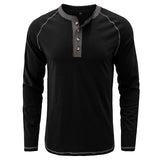 Koszulka z kołnierzykiem Henley z miękkiej bawełny