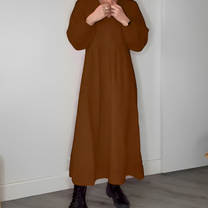 Cathlin™ Rochie lungă cu decolteu în V