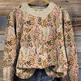 Glisora™ | Pulover floral confortabil
