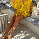 Lara - Soft V-Neck Casual Mini Dress