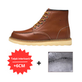 PAUL | Cizme cu căptușeală din lână +6CM +8CM +10CM