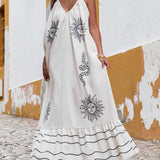 Rachel - Loose V-Neck Maxi Dress
