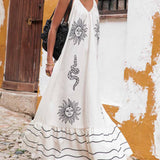 Rachel - Loose V-Neck Maxi Dress