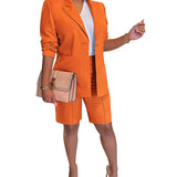 Lorena™ Clidress Trening de agrement Blazer și pantaloni scurți urbani