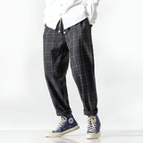 Kosei - Pantaloni confort din bumbac Negru