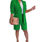 Lorena™ Clidress Trening de agrement Blazer și pantaloni scurți urbani