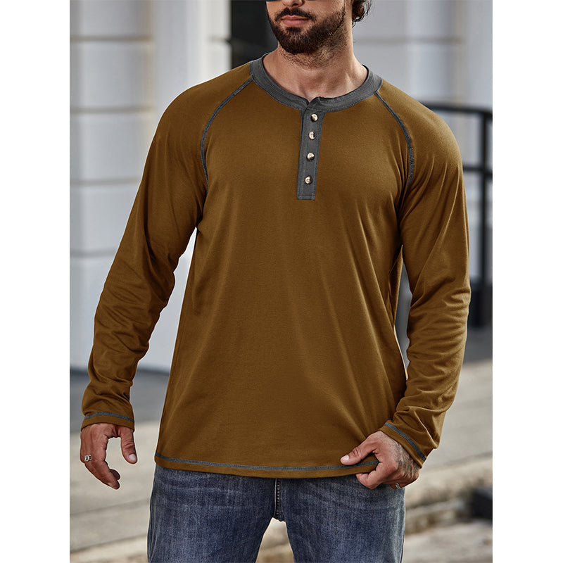 Bawełniana koszulka Henley