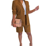 Lorena™ Clidress Trening de agrement Blazer și pantaloni scurți urbani