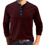 Koszulka z kołnierzykiem Henley z miękkiej bawełny