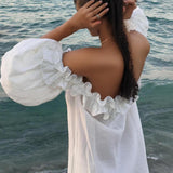 Giselle - Chic Off Shoulder Midi Dress
