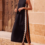 Teresita - Loose Side Slit Maxi Dress