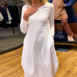 Clara™ Rochie Midi de Toamna cu buzunare