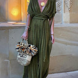 Mika - Lightweight Draped Maxi Dress