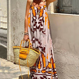 Charlie - Printed Sleeveless Maxi Dress