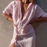 Jillian - Loose Shirt Maxi Dress
