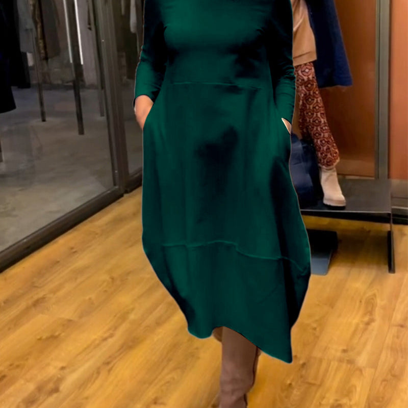 Clara™ Rochie Midi de Primăvară cu Acoperire pentru Burtă