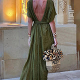 Mika - Lightweight Draped Maxi Dress