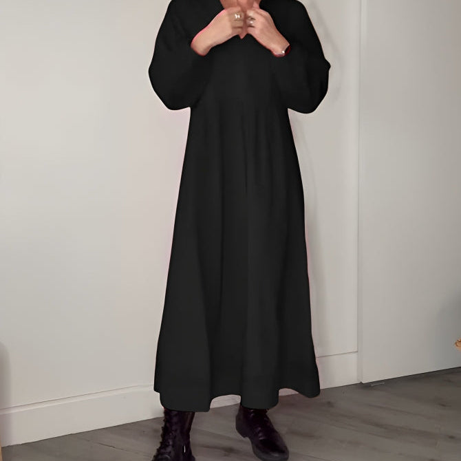 Cathlin™ Rochie lungă cu decolteu în V