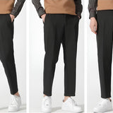 Osaka - Pantalon casual din bumbac Negru