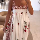 Maggie - Trendy Floral Print Maxi Dress