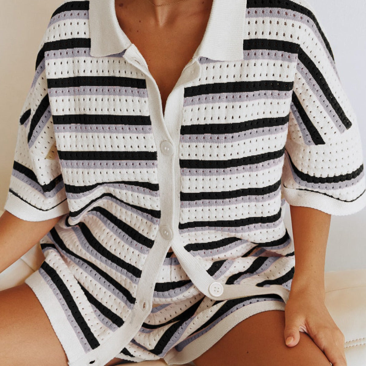 Caressa - Multicolored Knit Set