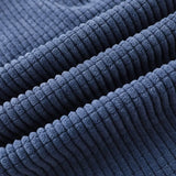 Jitsu™ - Pantaloni din catifea raiată Albastru