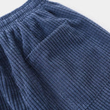 Jitsu™ - Pantaloni din catifea raiată Albastru