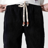 Jitsu™ - Pantaloni din catifea raiată Albastru