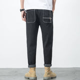 Ikki - Pantaloni din denim confort Negru