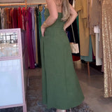 Annie - Elegant Strapless Midi Dress