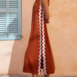 Teresita - Loose Side Slit Maxi Dress