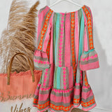 Joyce - Boho Off Shoulder Mini Dress