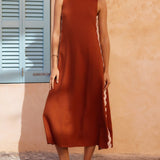 Teresita - Loose Side Slit Maxi Dress