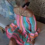 Joyce - Boho Off Shoulder Mini Dress