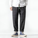 Kosei - Pantaloni confort din bumbac Negru