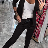 Moxie™ | Set din două piese pentru femei, top cu jachetă și pantaloni elastici