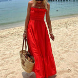 Deborah - Charming Strapless Maxi Dress