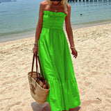 Deborah - Charming Strapless Maxi Dress