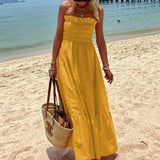 Deborah - Charming Strapless Maxi Dress