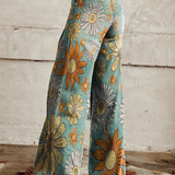 CIRILLA | PANTALONI DE EPOCĂ FLORALE BUGGY
