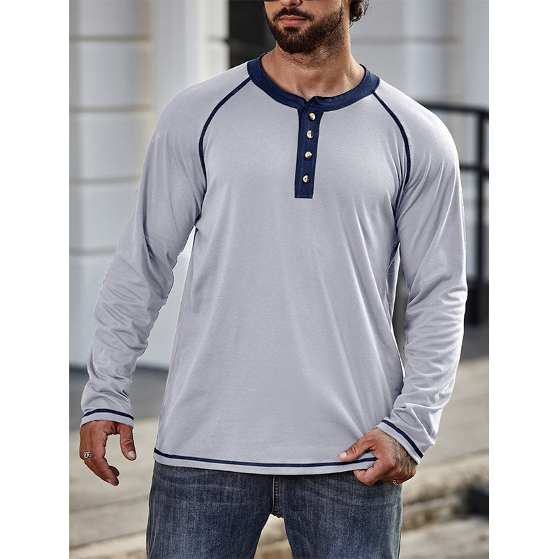 Bawełniana koszulka Henley