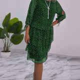 Liliana’s Charm™ Rochie elegantă de iarnă cu acoperire pentru burtă