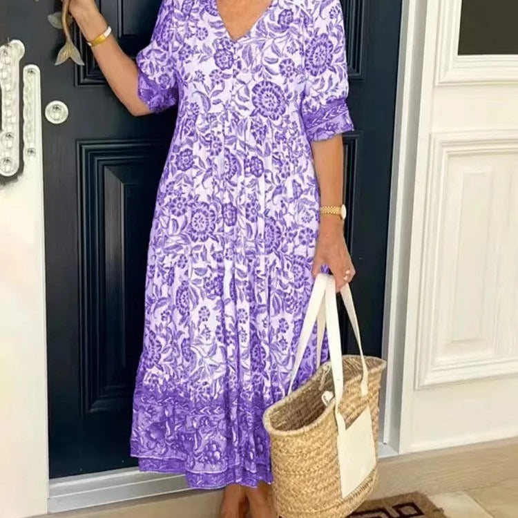 Jona™ Rochie Boho cu Flori