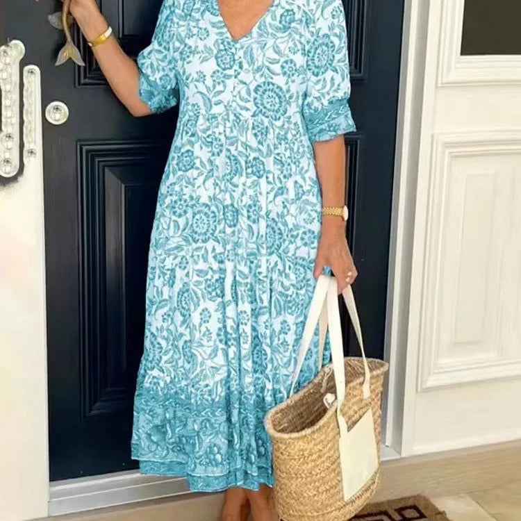 Jona™ Rochie Boho cu Flori