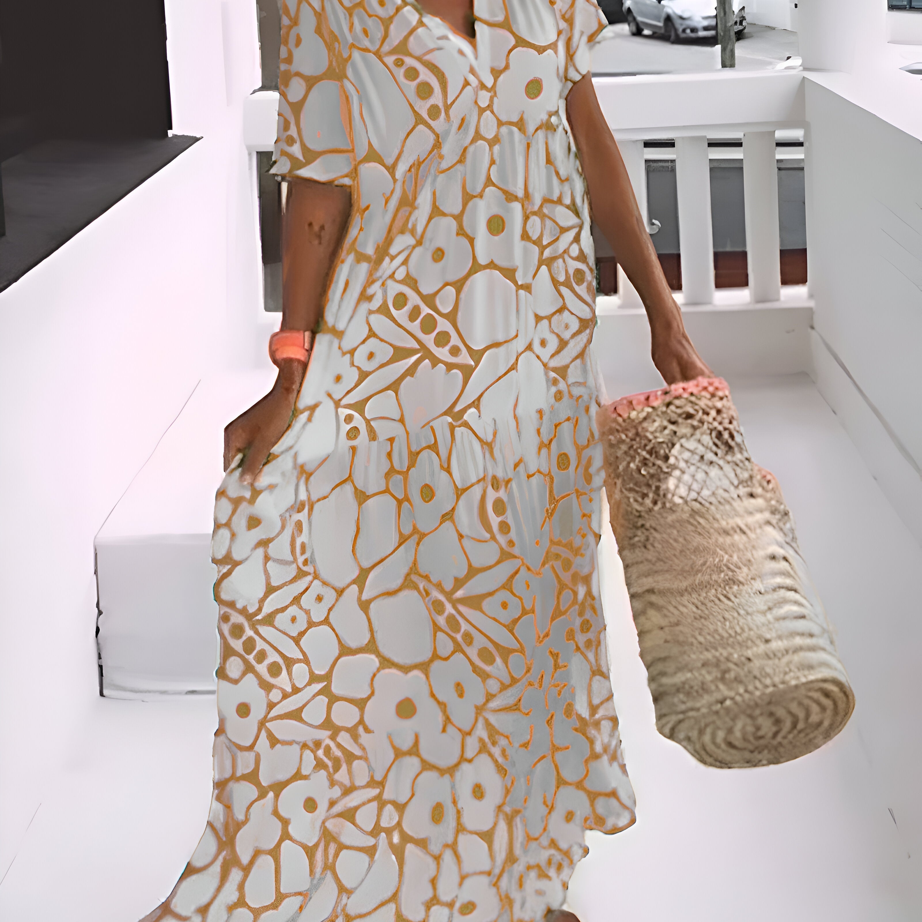 Charlotte - Printed Midi Dress