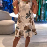 Freja™ Rochie fără mâneci cu flori