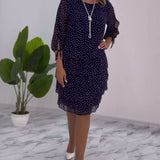 Liliana’s Charm™ Rochie elegantă de iarnă cu acoperire pentru burtă